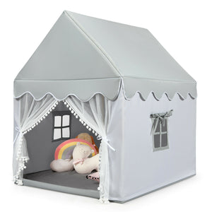 Kids Large Play Castle Fairy Tent with Mat - Indoor & Outdoor