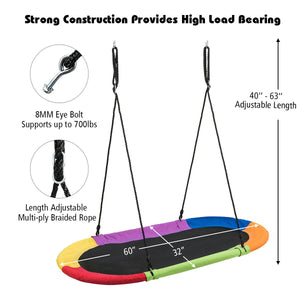 60 Inch Saucer Surf Outdoor Adjustable Swing Set - Electric for Infants