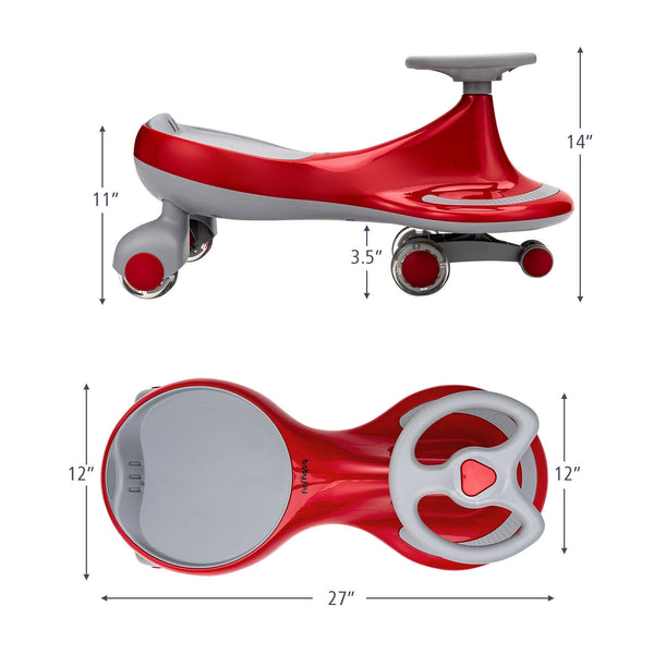 Wiggle Car Ride-on Toy with Flashing Wheels - Educational for Kids
