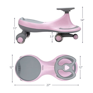 Wiggle Car Ride-on Toy with Flashing Wheels - Educational for Kids