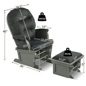 Baby Nursery Relax Rocker Rocking Chair Set