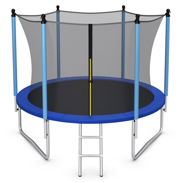 Outdoor Trampoline with Safety Closure Net