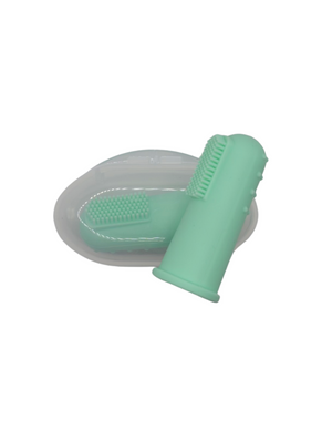Mint finger toothbrushes for babies - gentle oral care for tiny teeth and gums.