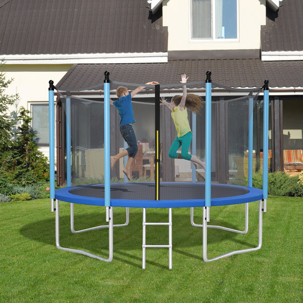 15 Feet Blue Trampoline Pad Replacement Safety Pad with Fixing Straps, Toys & Hobbies, Angle 34 view.
