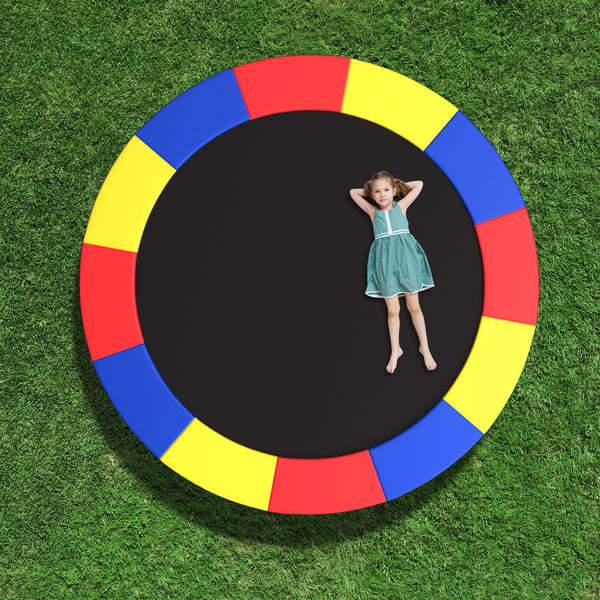 Trampoline Pad Replacement Safety Pad with Fixing Straps (Multicolor)