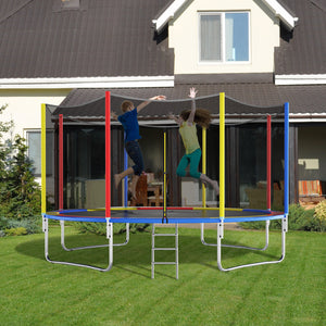 Trampoline Pad Replacement Safety Pad with Fixing Straps (Multicolor)