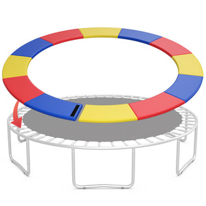 Trampoline Pad Replacement Safety Pad with Fixing Straps (Multicolor)