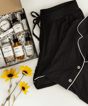 Self Care Night Bundle for babies, featuring soothing bath and body essentials for a calming bedtime routine.
