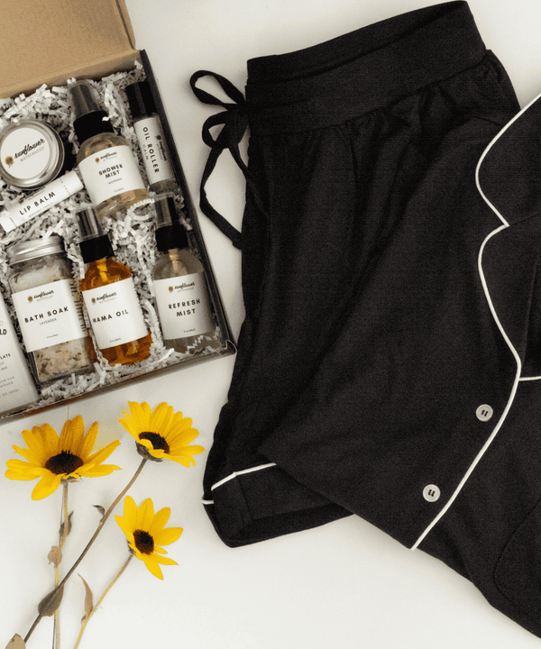 Self Care Night Bundle for babies, featuring soothing bath and body essentials for a calming bedtime routine.