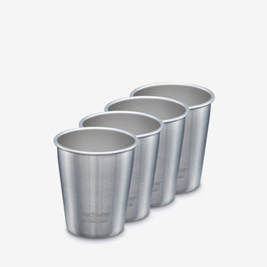 Set of 4 colorful 10oz baby cups in various angles, perfect for toddlers and easy to grip.