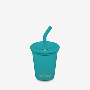 10oz kid's cup with straw lid, angled view, perfect for toddlers and kids, vibrant design for easy sipping.