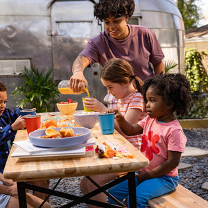 10oz baby cup in vibrant colors, angled view showcasing spill-proof design and easy-grip handles. Perfect for toddlers.