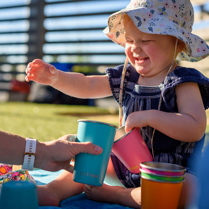 10oz baby cup in vibrant colors, perfect for toddlers learning to drink independently.