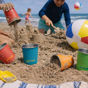 "10oz baby cup set - 4 pack, colorful and durable drinkware for toddlers, angled view showcasing design and features."