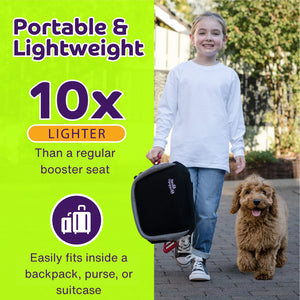 BubbleBum Inflatable Car Booster Seat - Travel Booster Seat - Black Style ✔️