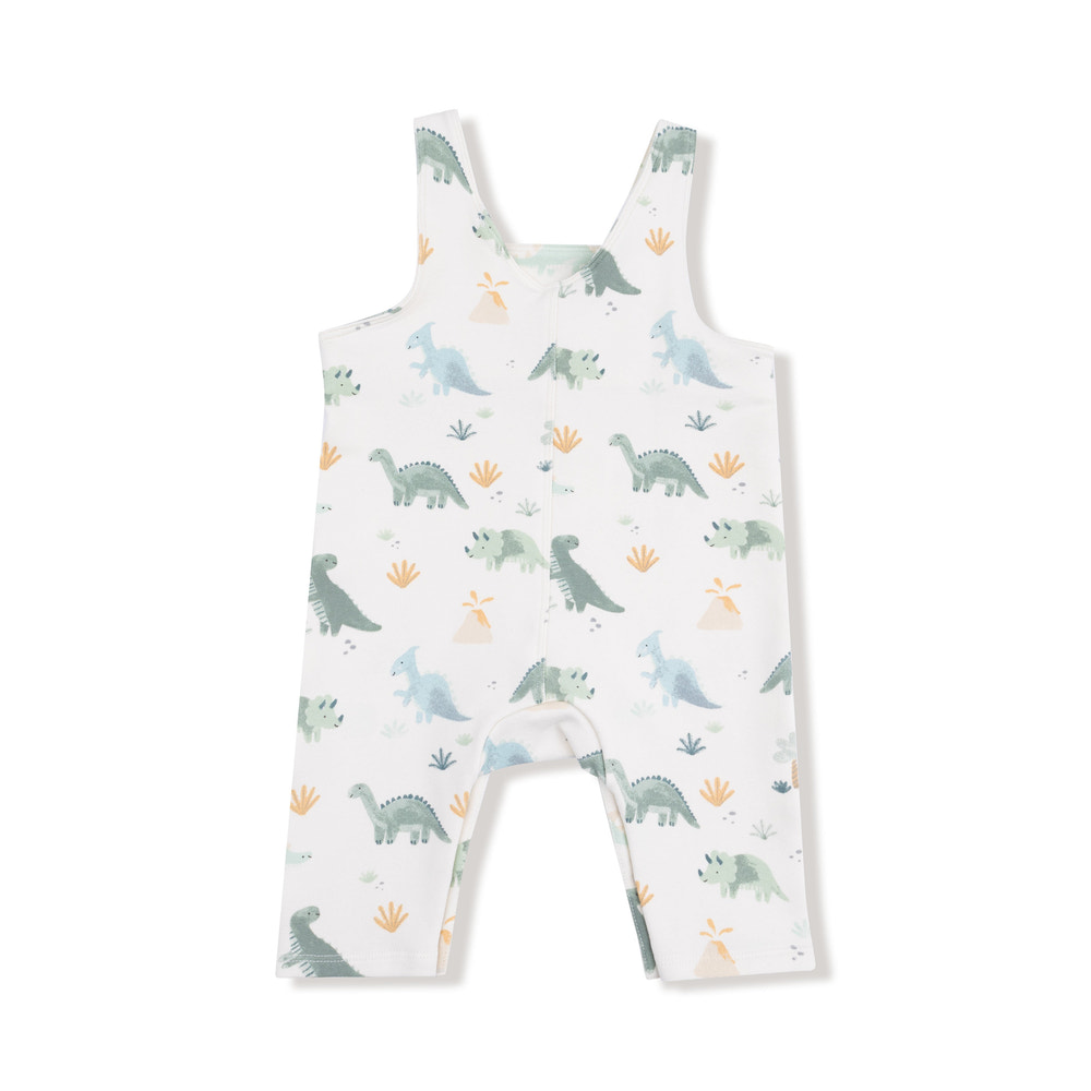 Soft Dinos - Green - Overalls