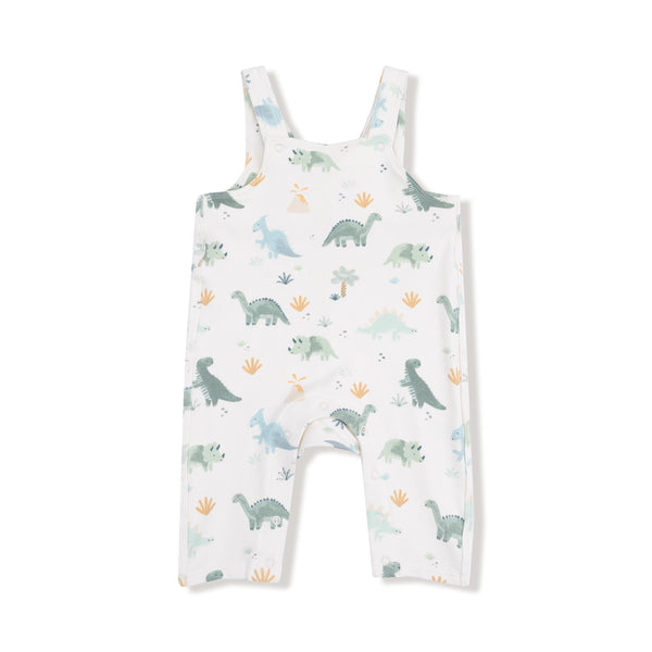 Soft Dinos Green Overalls for babies - comfy and cute romper for little ones.