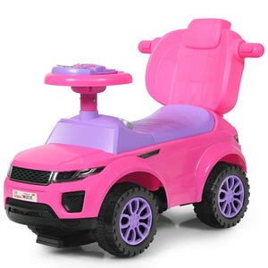 3 in 1 Ride on Push Car Toddler Stroller Sliding Car with Music