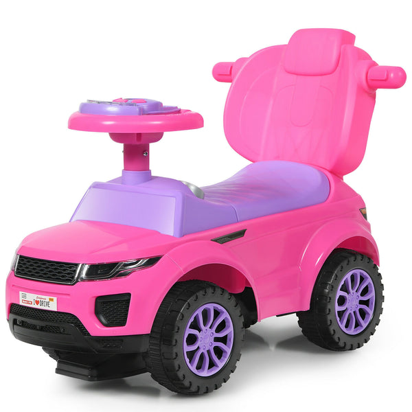 3 in 1 Ride on Push Car Toddler Stroller Sliding Car with Music