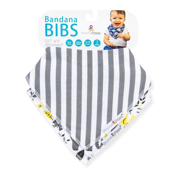 Primo Passi Bandana Bibs, Elephant Stripes