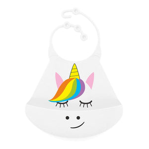 Primo Passi Silicone Baby Bib, Unicorn