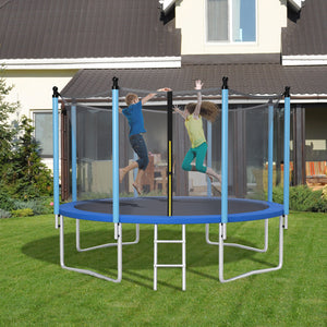 Blue 15 feet trampoline safety pad replacement with fixing straps, ideal for toys and hobbies.