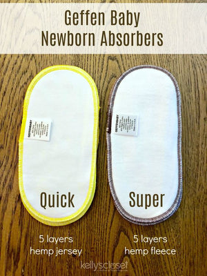 Newborn Quick Absorbers Reusable Diaper Insert at angle 3, showcasing its soft, absorbent design for ultimate comfort.
