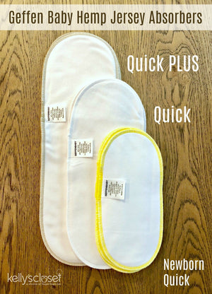 Newborn Quick Absorbers Reusable Diaper Insert at angle 4, showcasing its soft, absorbent design for ultimate comfort.