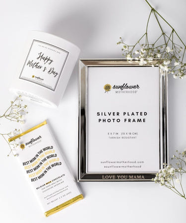 "Mother's Day Bundle baby gift set featuring essential items for new moms and their little ones."
