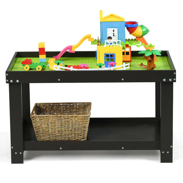 Solid multifunctional wood kids activity play table, perfect for playtime and creativity in any child's room.