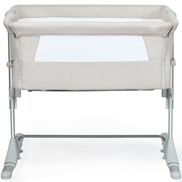 Portable baby bed side sleeper bassinet crib with carrying bag, perfect for travel and safe sleep. Angle 11 view.