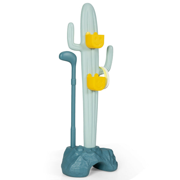 3-in-1 Cactus Toy Stand Sports Activity Center with Golf and Ring