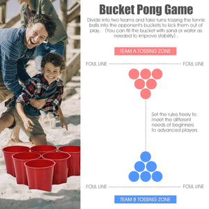 Yard Pong Giant Pong Game Set with Carry Bag - Weather-Resistant