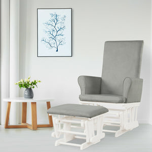 Baby Nursery Relax Rocker Rocking Chair Glider & Ottoman Set