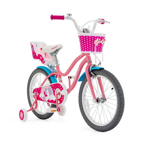 Kids Bicycle with Training Wheels and Basket for Boys and Girls Age 3-9 Years