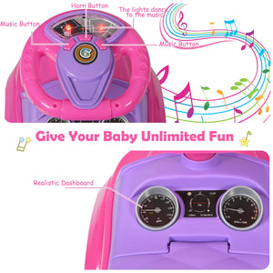 3 in 1 Ride on Push Car Toddler Stroller Sliding Car with Music