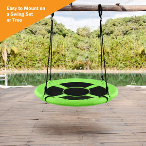 40 Inch Flying Saucer Tree Swing Indoor Outdoor Play Set for Infants