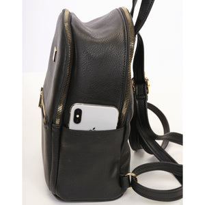 The Sleepy Panda Mini - Vegan Leather Mini Backpack