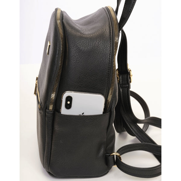 The Sleepy Panda Mini - Vegan Leather Mini Backpack