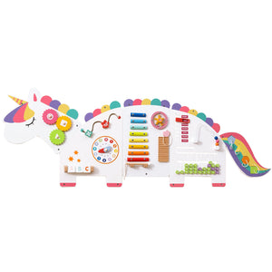 11-in-1 Dinosaur Activity Wall Busy Board for toddlers, promoting education and early development through play.