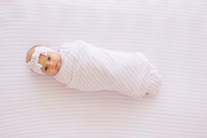 Pink Stripes - Lightweight Blanket