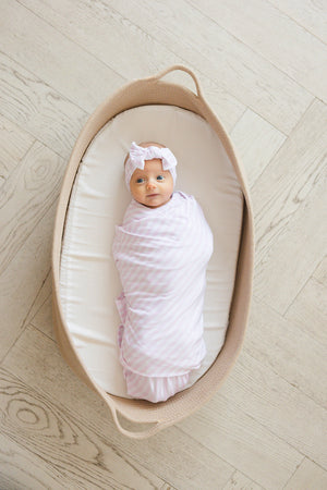 Pink Stripes - Lightweight Blanket