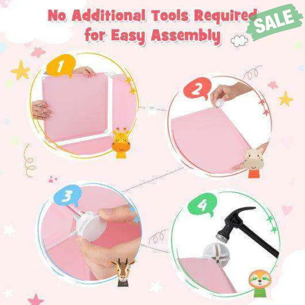 12 Cube Kids Wardrobe Closet with Hanging Section and Doors-White White Kids Storage