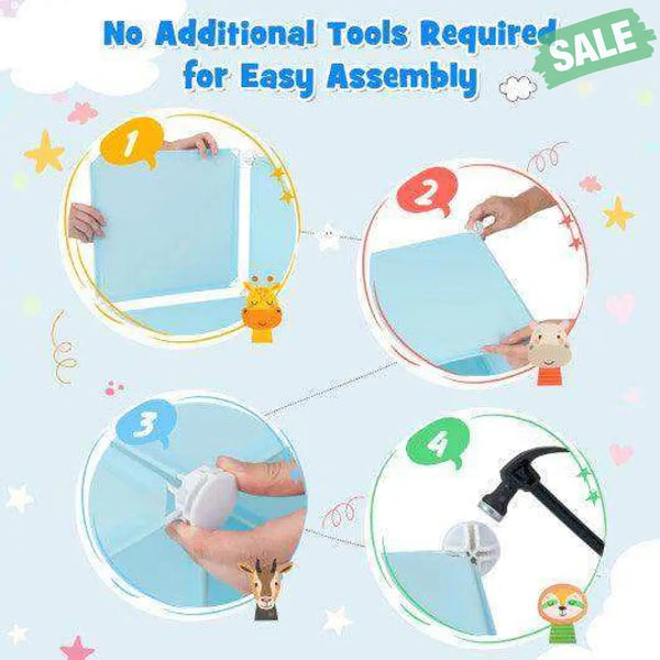 12 Cube Kids Wardrobe Closet with Hanging Section and Doors-White White Kids Storage