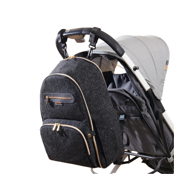 Convertible Tweed Diaper Backpack - MOOGCO Baby