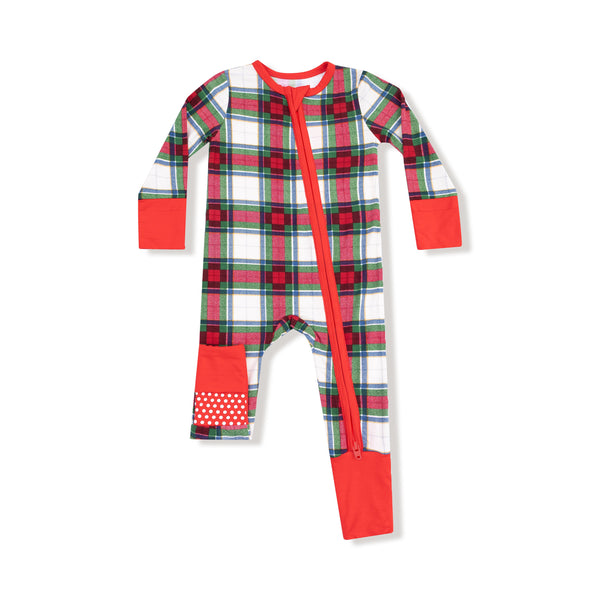 Holiday Plaid - Convertible Romper