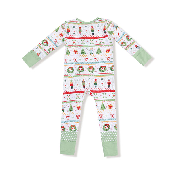 Nutcracker Fair Isle - Convertible Romper