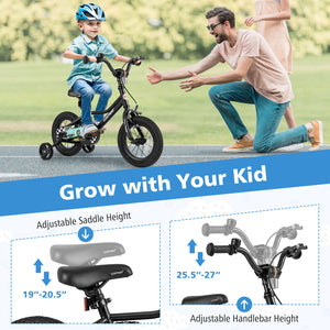 12-inch adjustable kids bike for ages 3-4, viewed from angle 4, perfect for early riders.