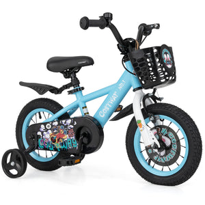 16 Inch Kids Bike with Adjustable Handlebar and Saddle for 4-8 Years Old