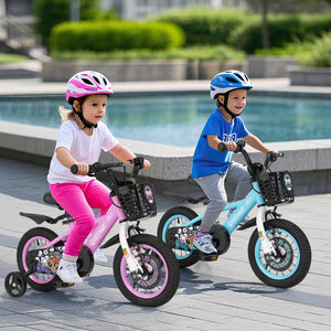 16-inch kids bike for ages 4-8 with adjustable handlebar and saddle, perfect for outdoor fun and active play.